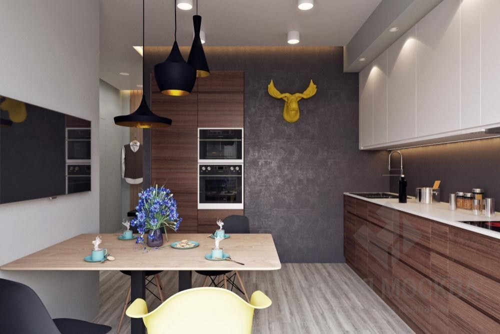 Дизайн-проект однокомнатной квартиры 42 кв.м. в ЖК «Рассказово»