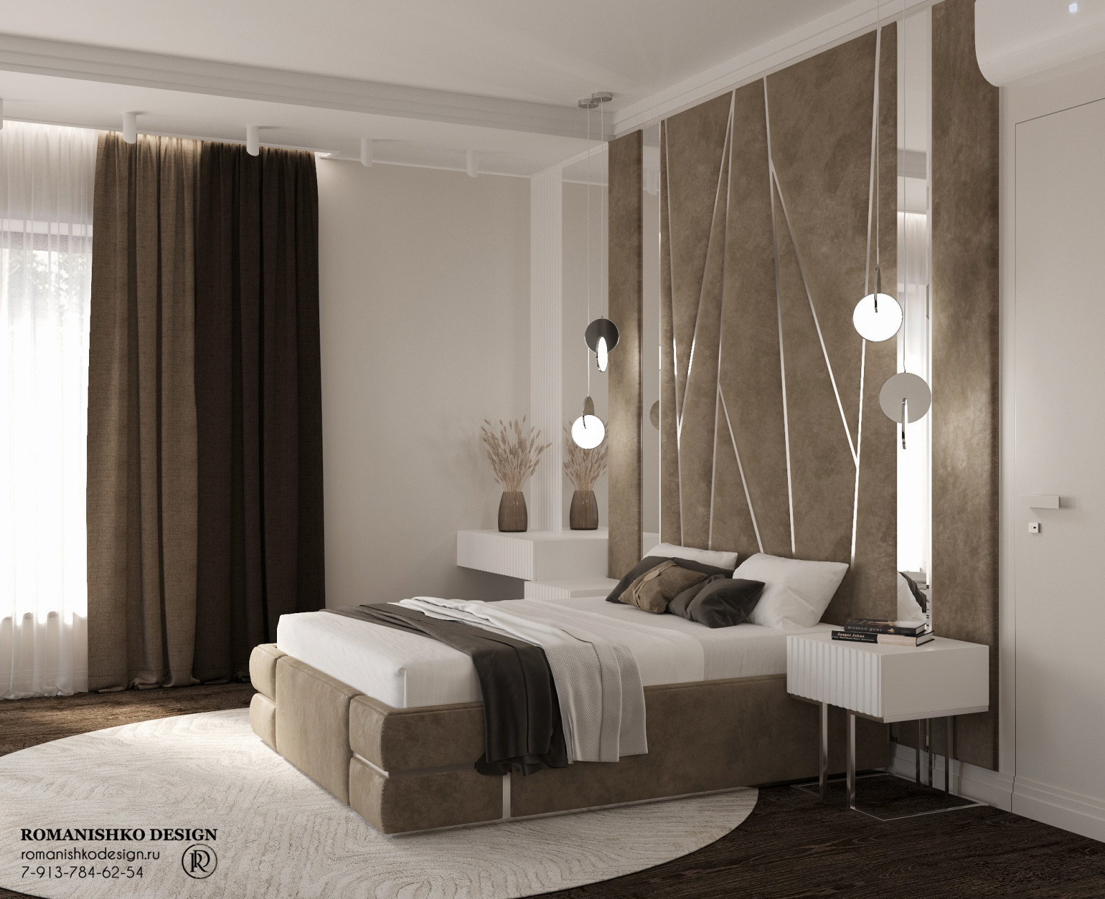 Визуализация спальни в Приобском