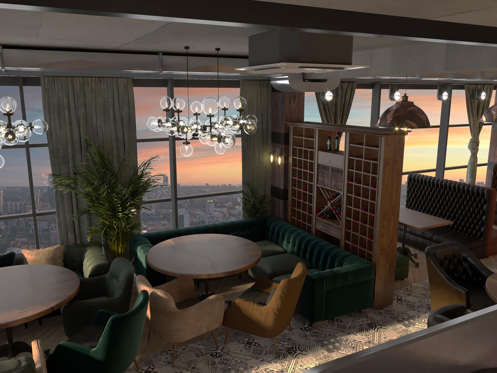 Дизайн-проект ресторана для Harley-Davidson Самара