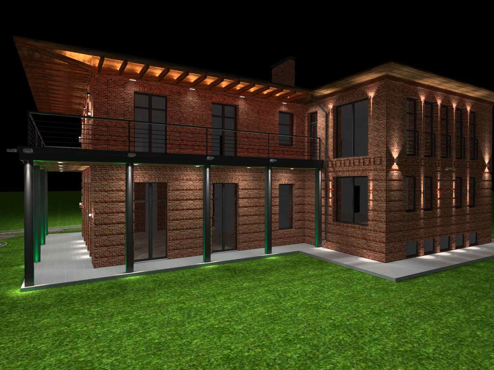 Освещение загородного дома