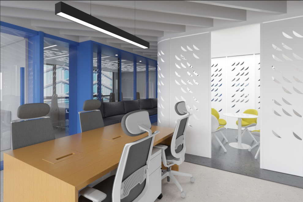 Обложка проекта: Визуализация офиса. Работа выполнена в 3dmax + Corona Render