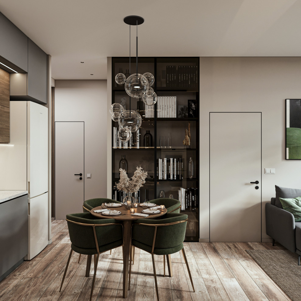 ЖК Nagatino i-Land. Кухня-гостиная 20м2