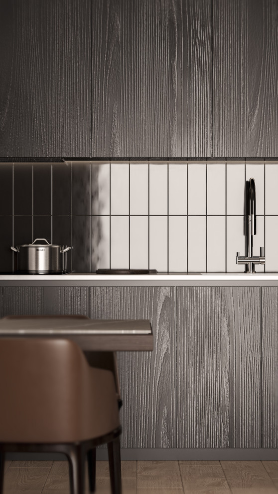 Шикарная кухня-гостиная в ЖК Clever Park