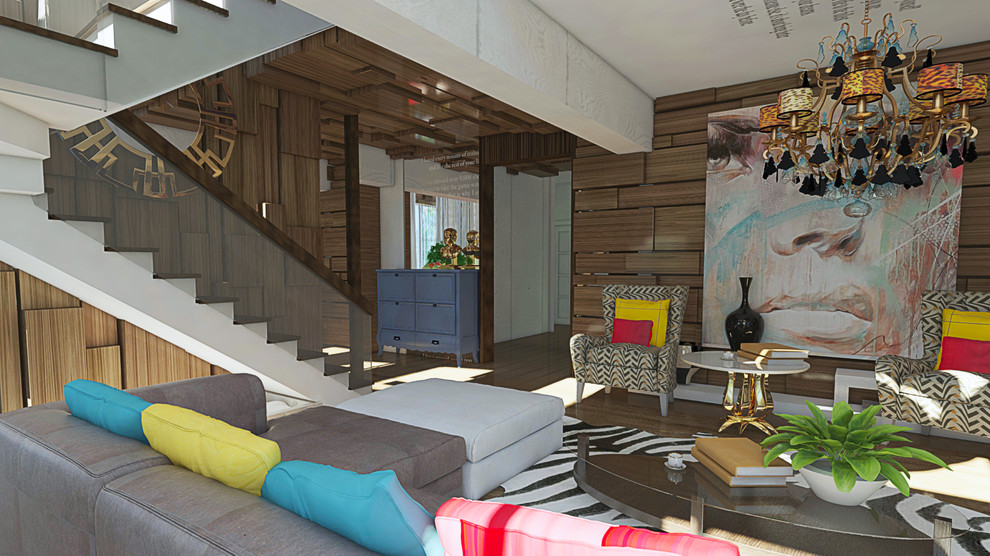 Интерьер чпстного дома поп-арт