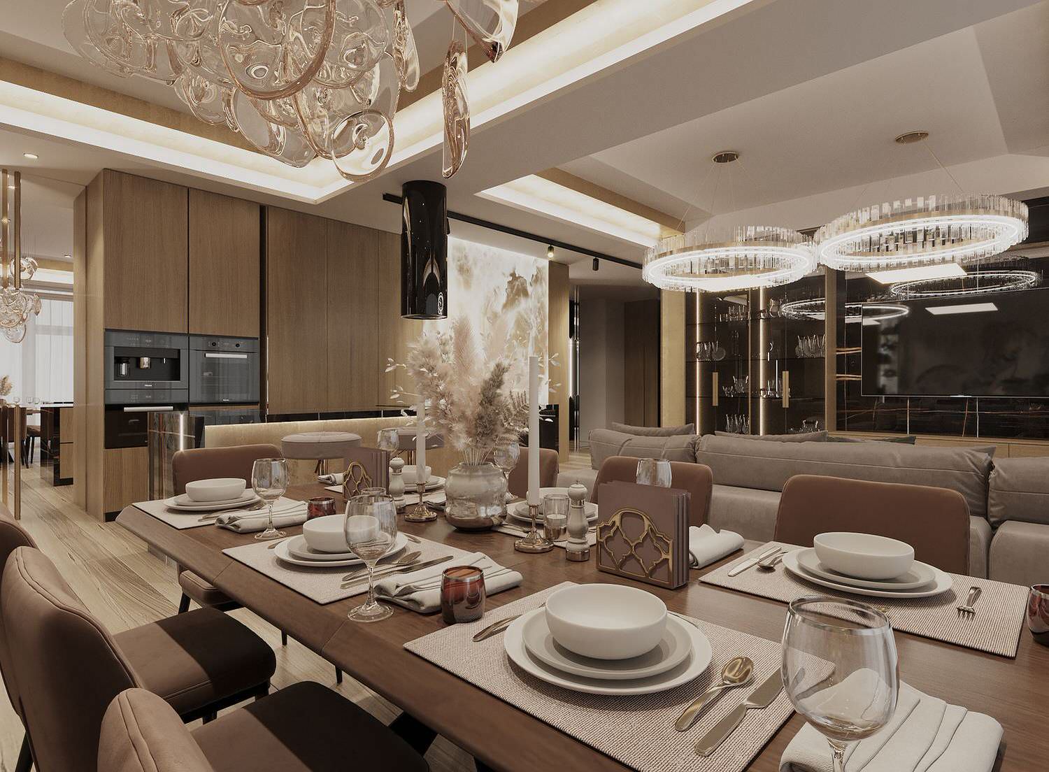 6-Room Apartment Design With 240 m² Floor Area