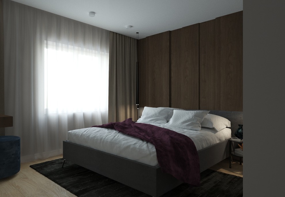 Квартира для молодой пары с бетонными стенами г. Томск