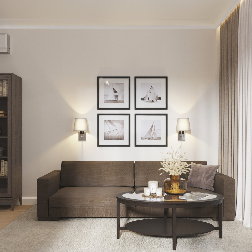 Обложка проекта: 2х комнтная кваритра 50 кв.м в стиле модерн ЖК Счастье в Царицыно