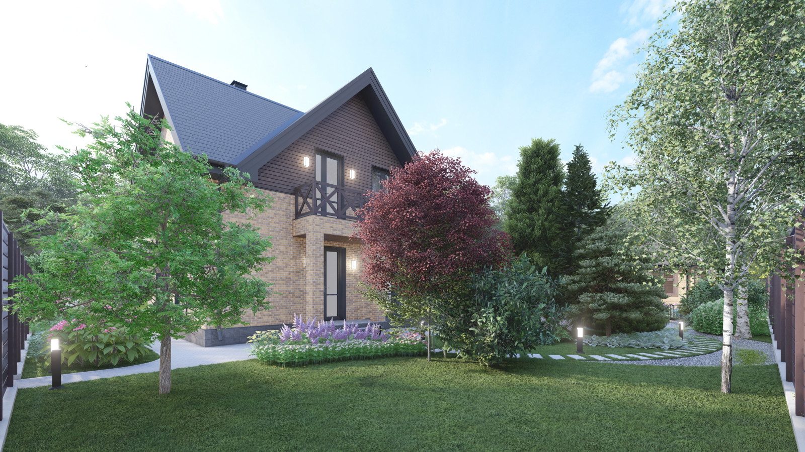 Комплексный проект дома и участка в Чертовицах