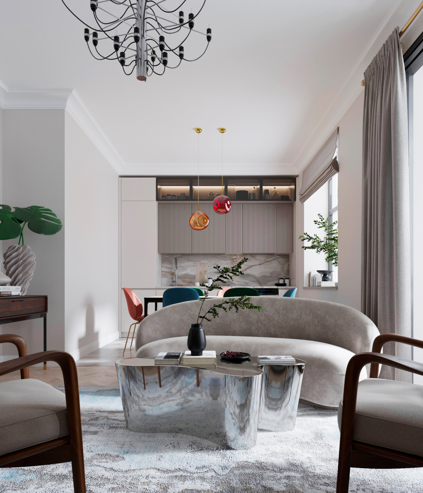 КВАРТИРА В НЕОКЛАССИЧЕСКОМ СТИЛЕ