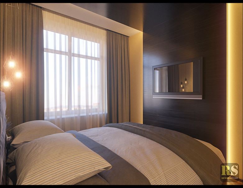 Дизайн интерьера "двушки" 46м2 в Скандинавском стиле для молодой пары