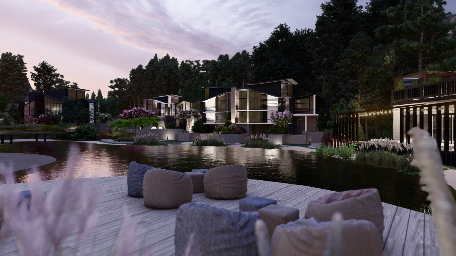 Обложка проекта: Загородный комплекс в лесной зоне