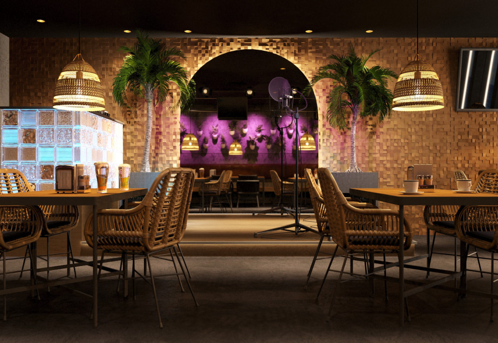 Дизайн-интерьера и визуализация караоке-бара "LAGUNA"