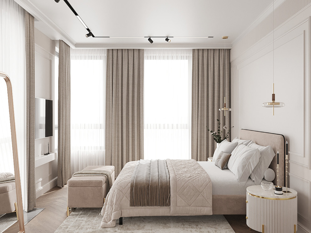 Интерьер в стиле неоклассика в РП ЗАРЕЧЬЕ 103 кв.м.