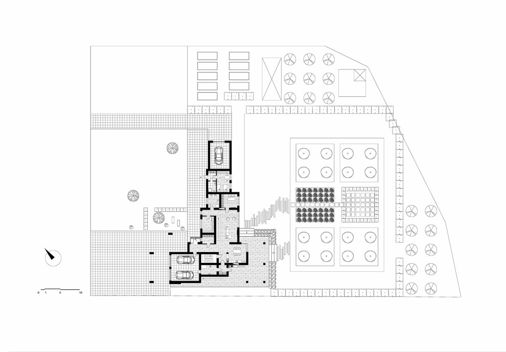 Проект архитектуры дома и сада в п. Нелжа  Врн. обл.