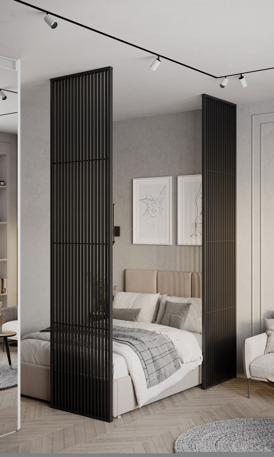 Дизайн интерьера квартиры в современном стиле в ЖК Сити Парк 1