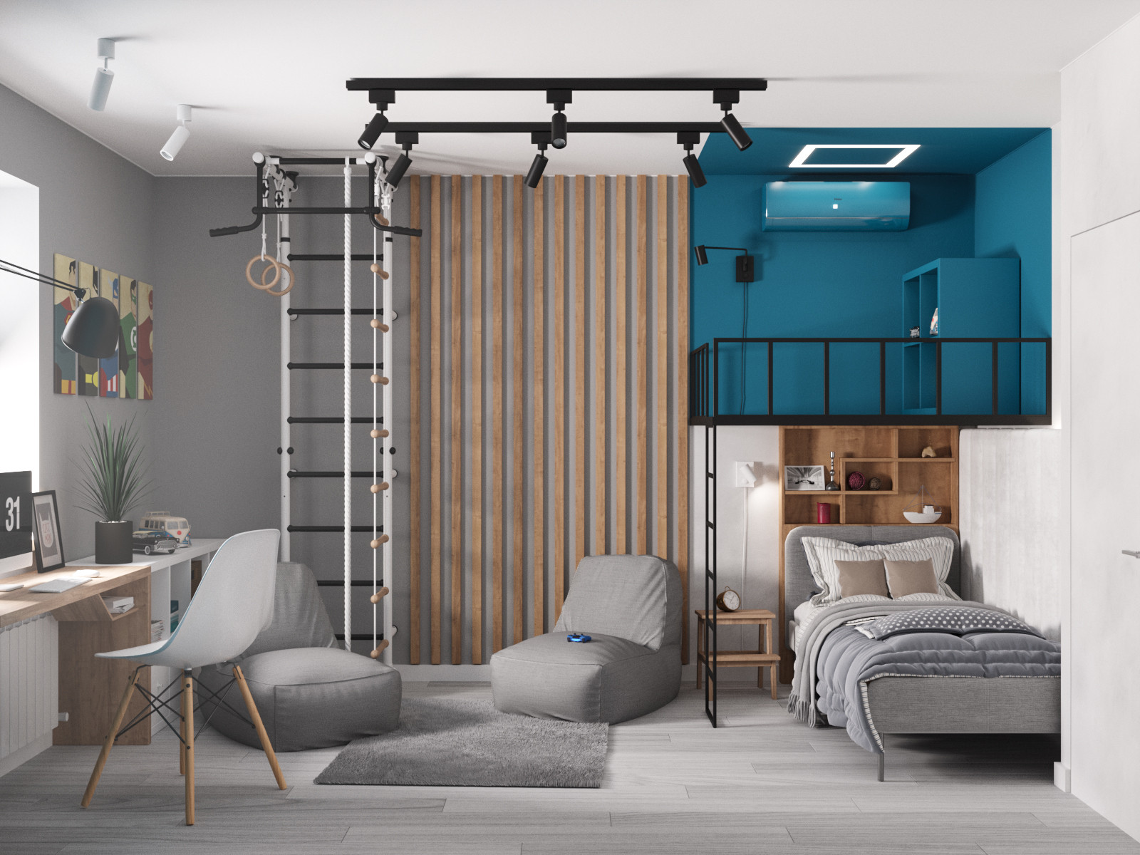 Двух уровневая детская