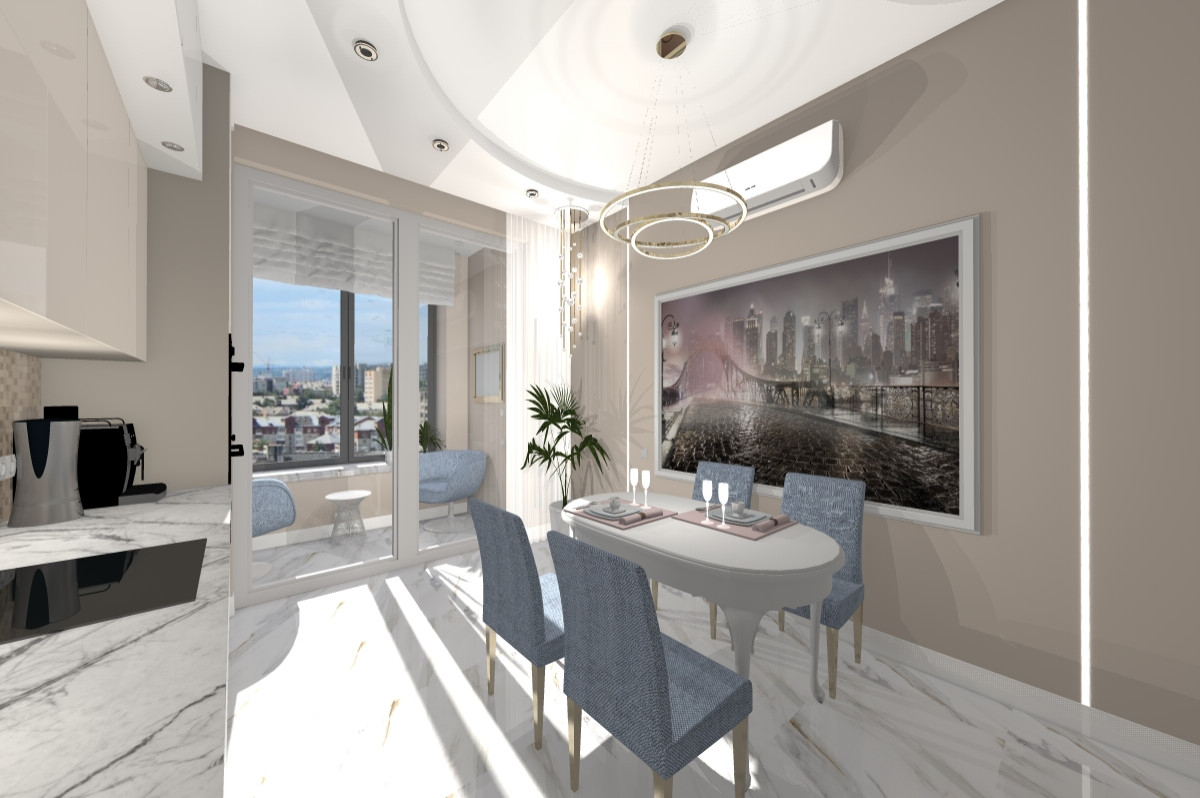 Дизайн и ремонт трехкомнатной квартиры (м. Рассказовка)