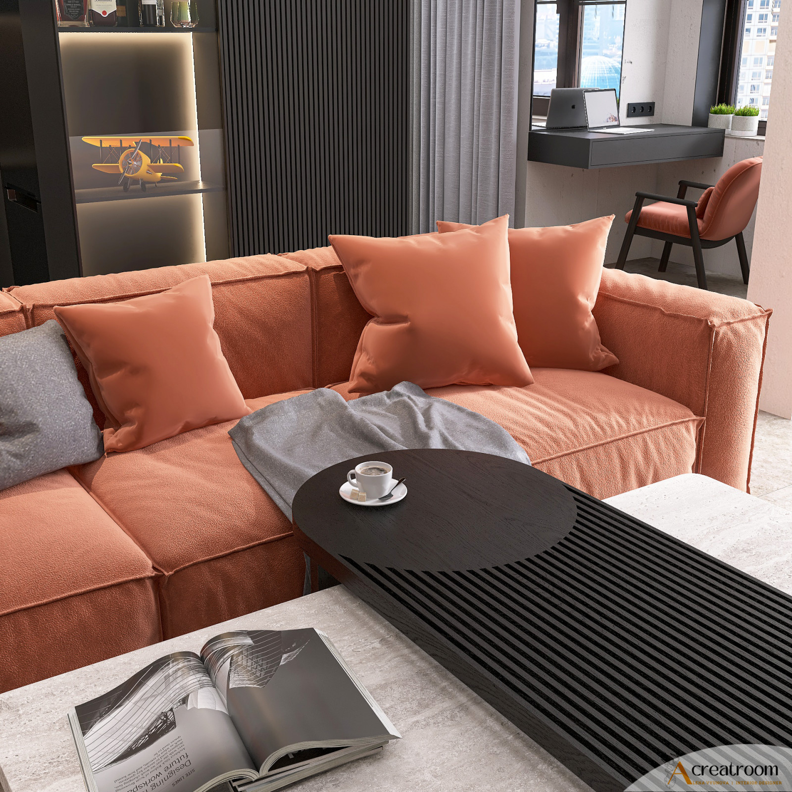 Проект квартиры-студии 49 кв.м.