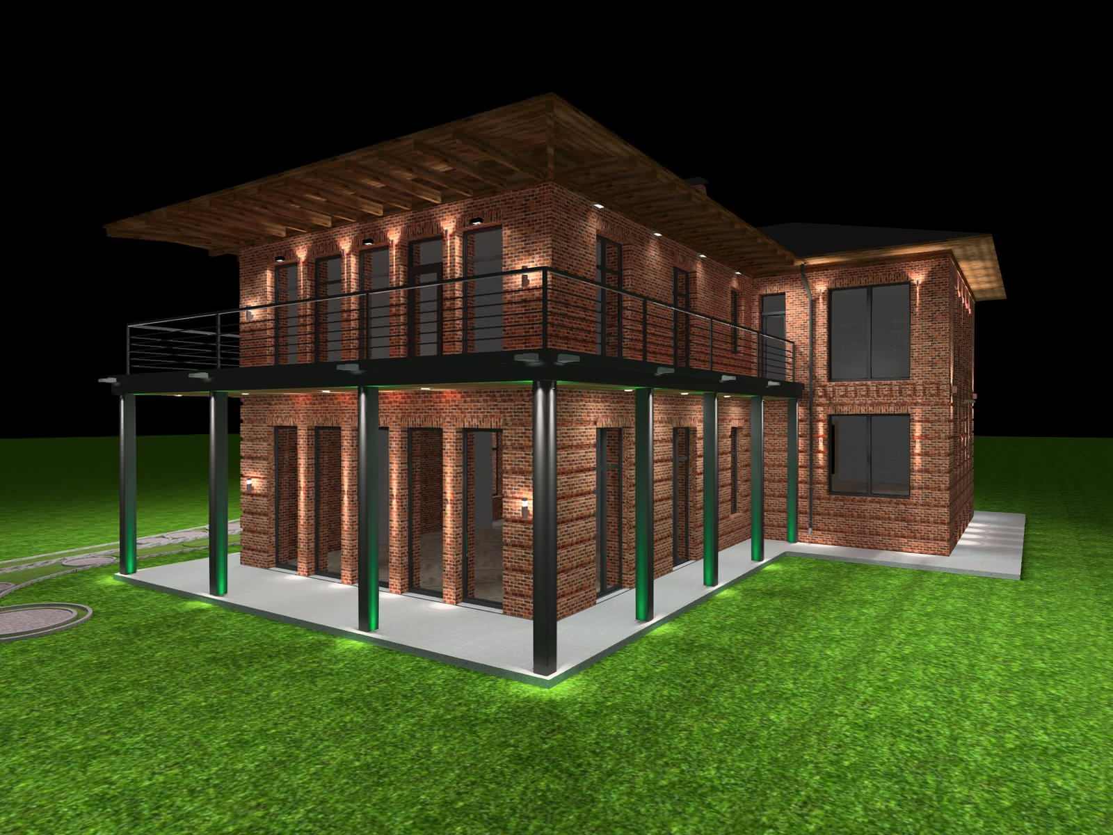 Освещение загородного дома