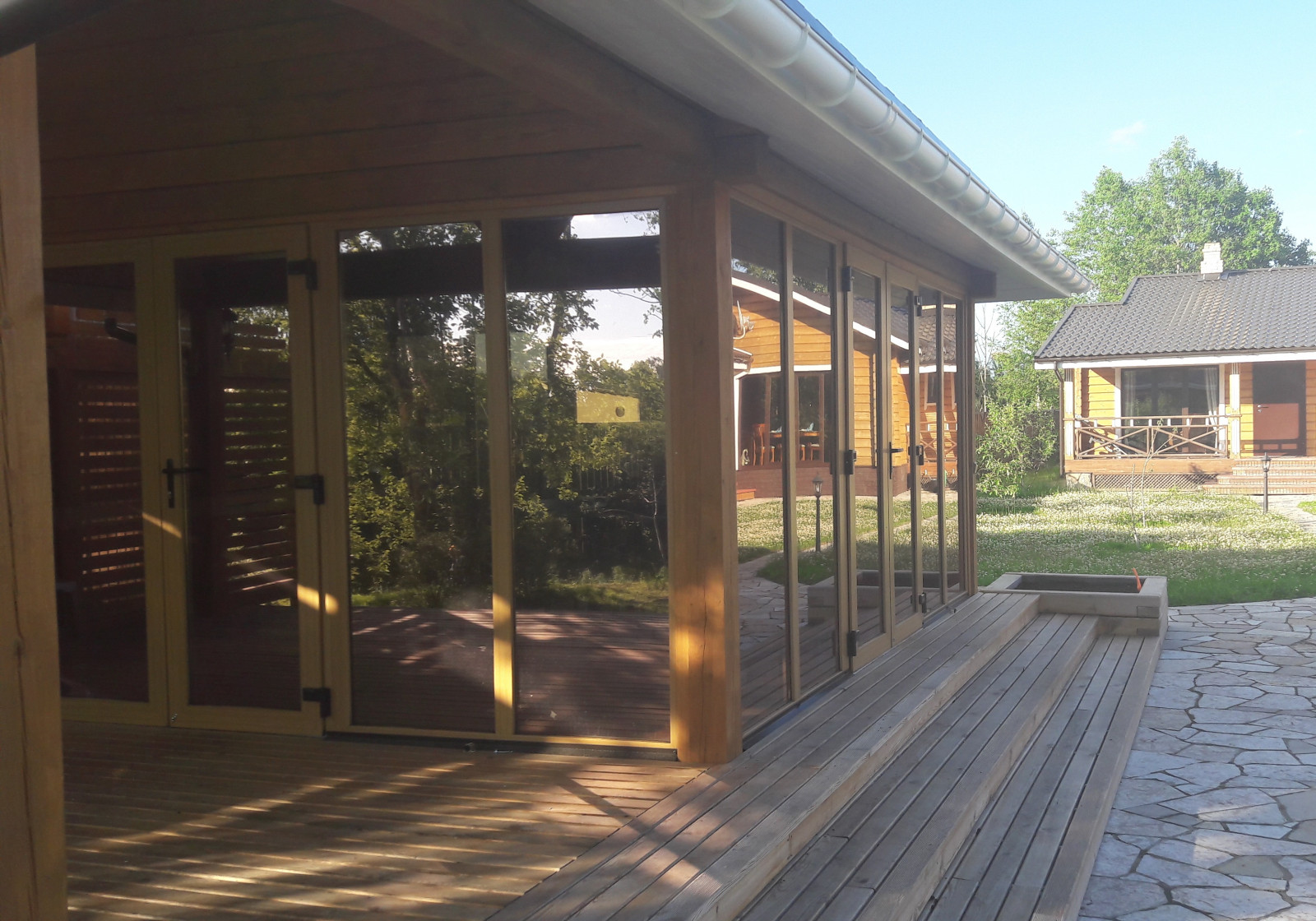 летняя кухня с барбекю