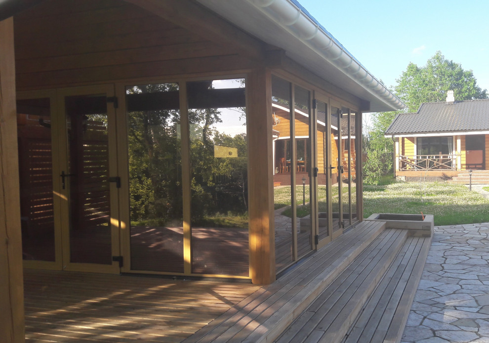 летняя кухня с барбекю