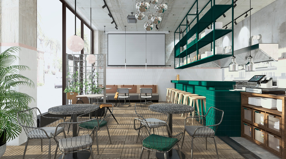 Интерьер бургерной в Пятигорске