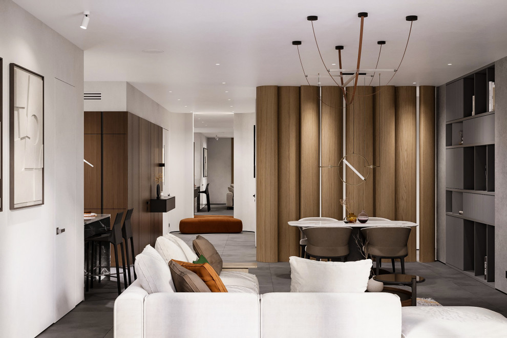 Дизайн-проект квартиры, Москва: гостиная