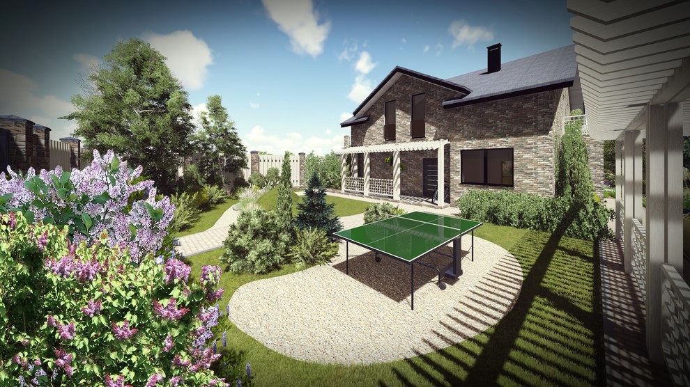 Частный двор. Площадь 20 соток