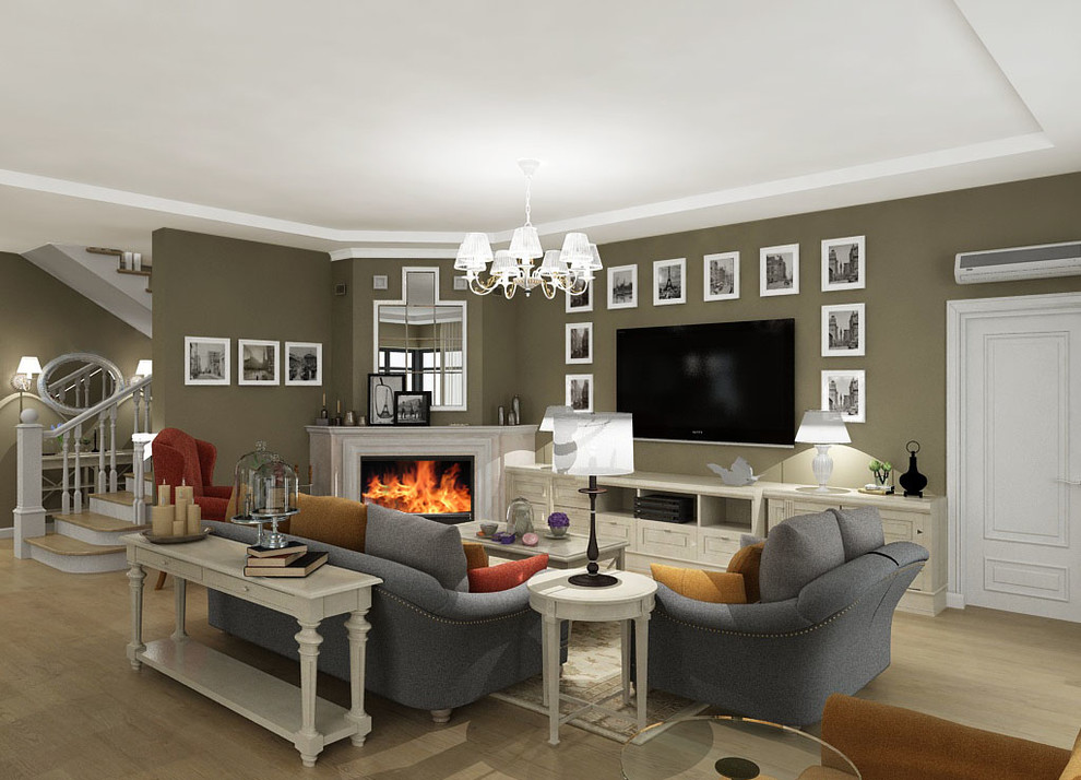 Обложка проекта: Интерьеры загородного жилого дома в Дедовске