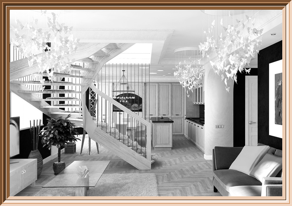 Интерьер частного жилого дома