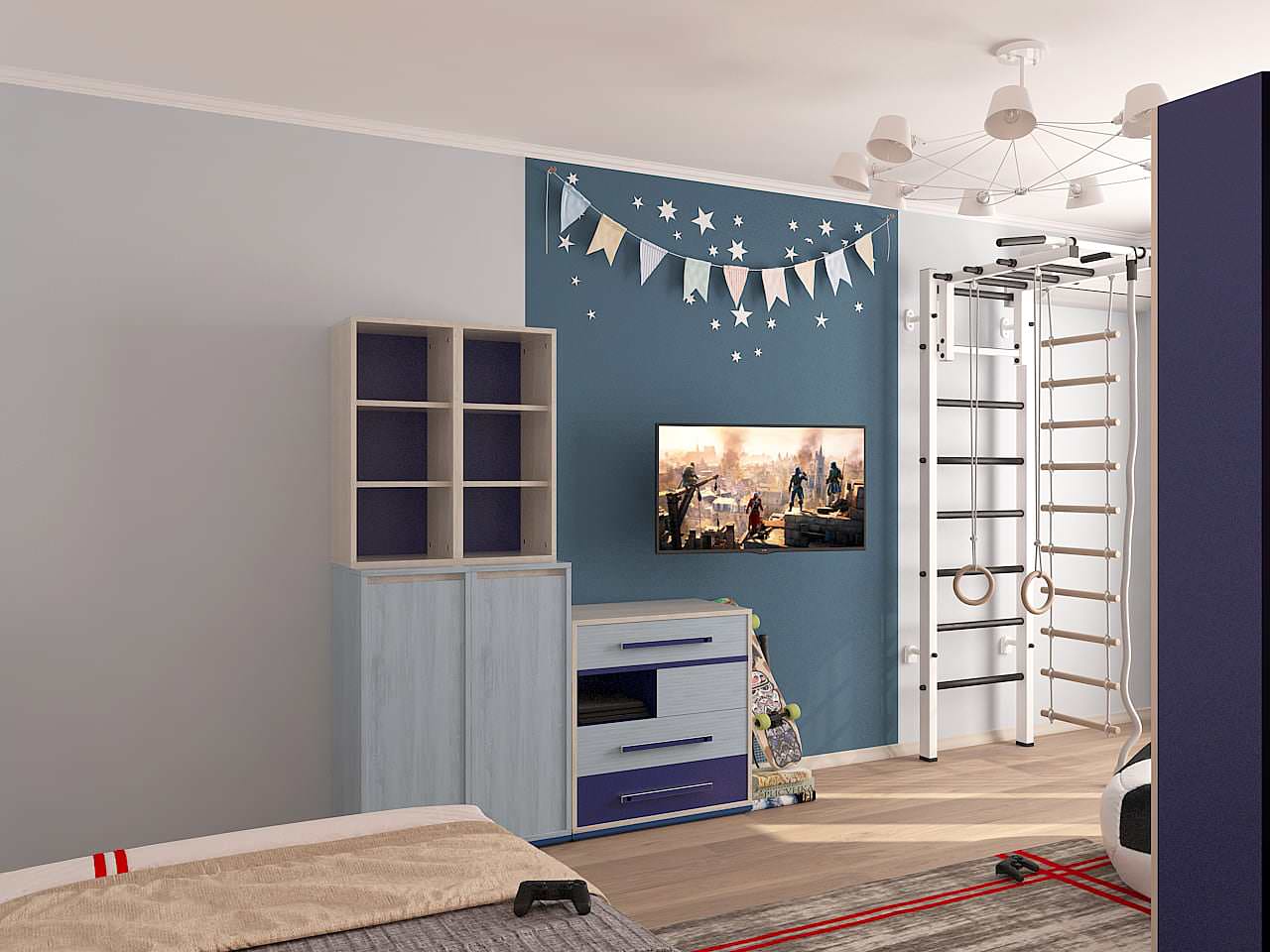 Двухкомнатная. Стены+мебель. Москва