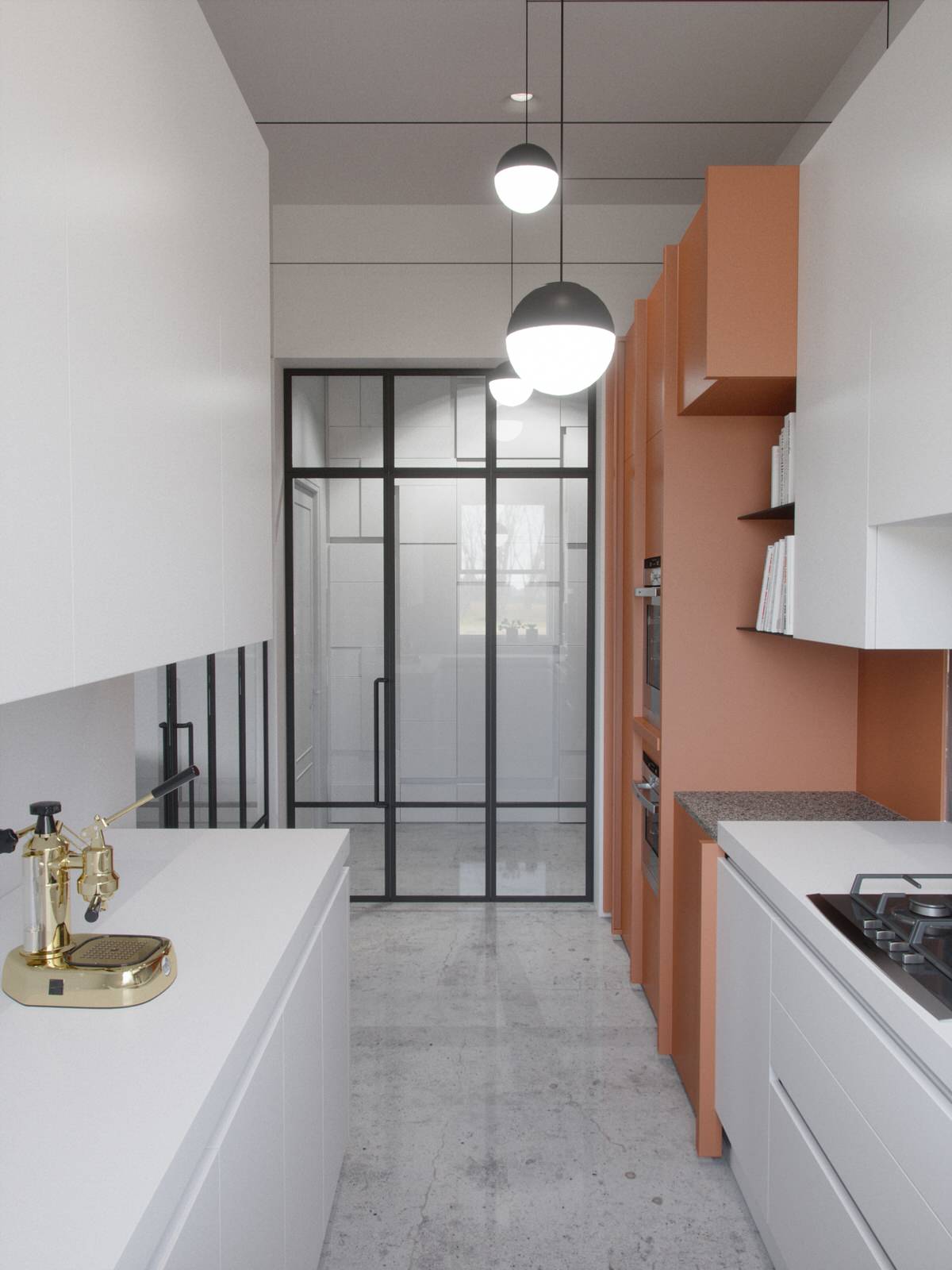 2 colours modern kitchen
