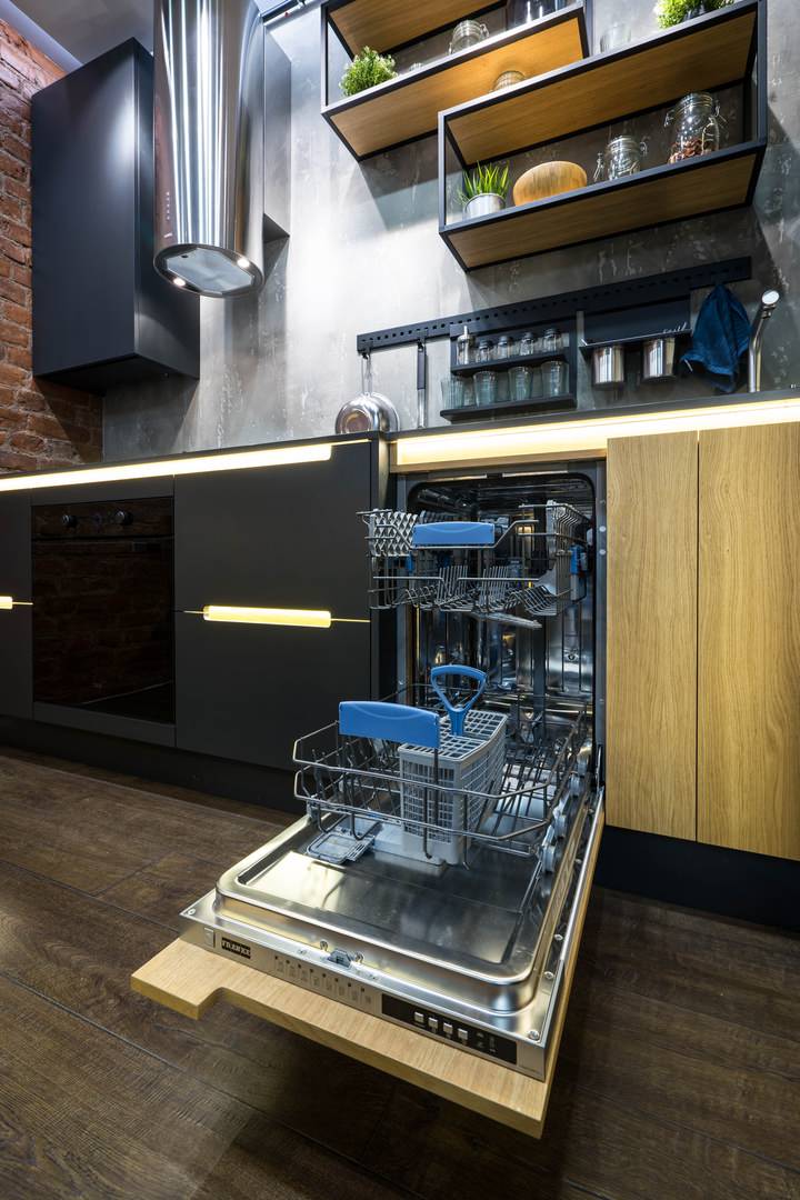 Кухня в лофте на Чапаева