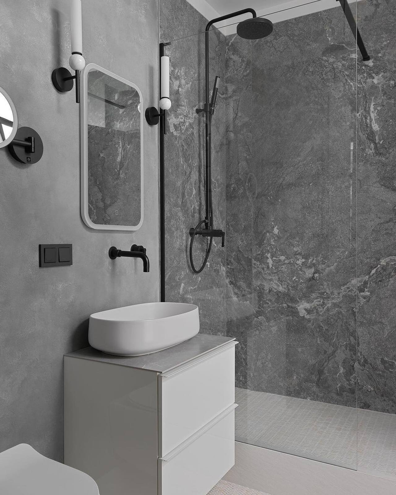 Обложка проекта: Интерьер ванной комнаты и спальни