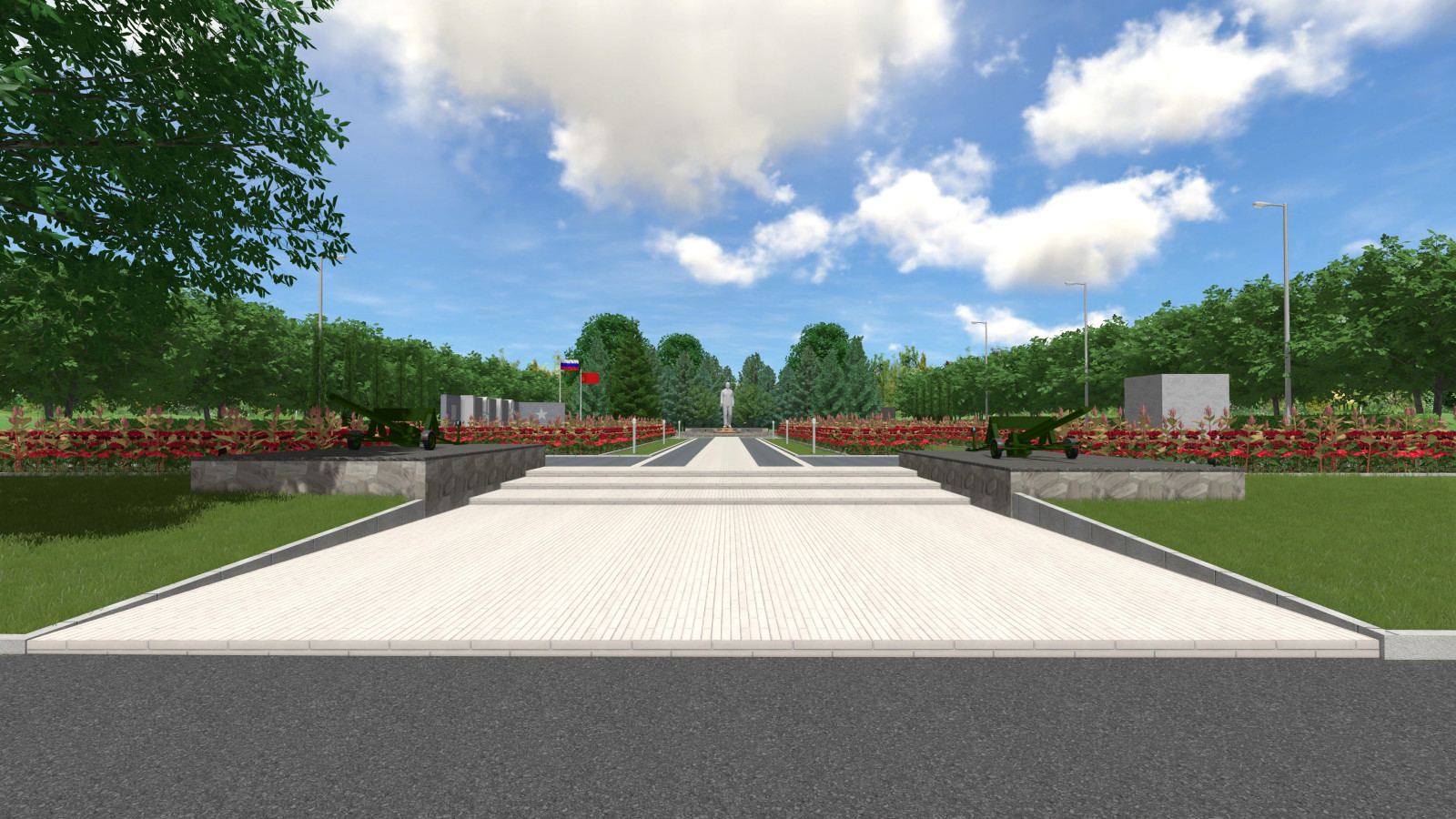 Обложка проекта: Мемориальный комплекс "Вечный Огонь" в г.Жиздра, 2021