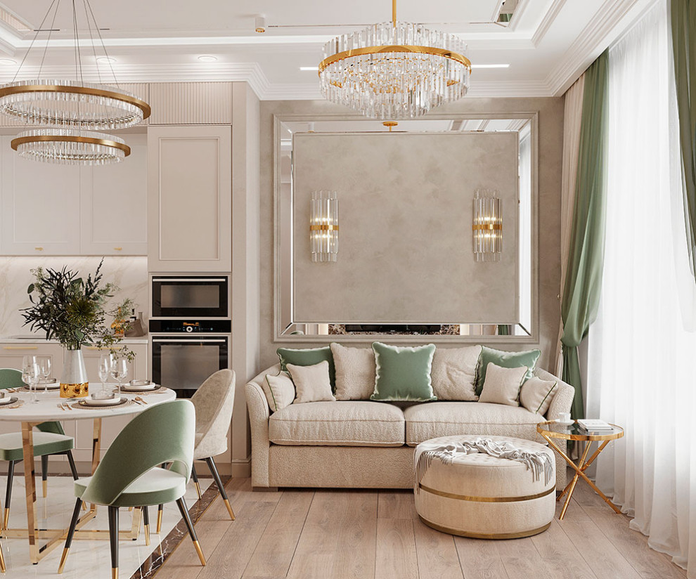 ДИЗАЙН ИНТЕРЬЕРА КВАРТИРЫ В ЖК ОГНИ, 60 КВ.М.