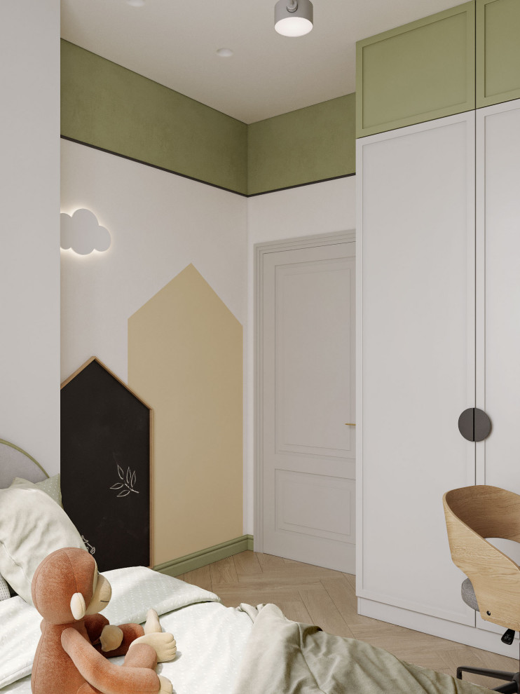 Милая детская спальня в теплых тонах