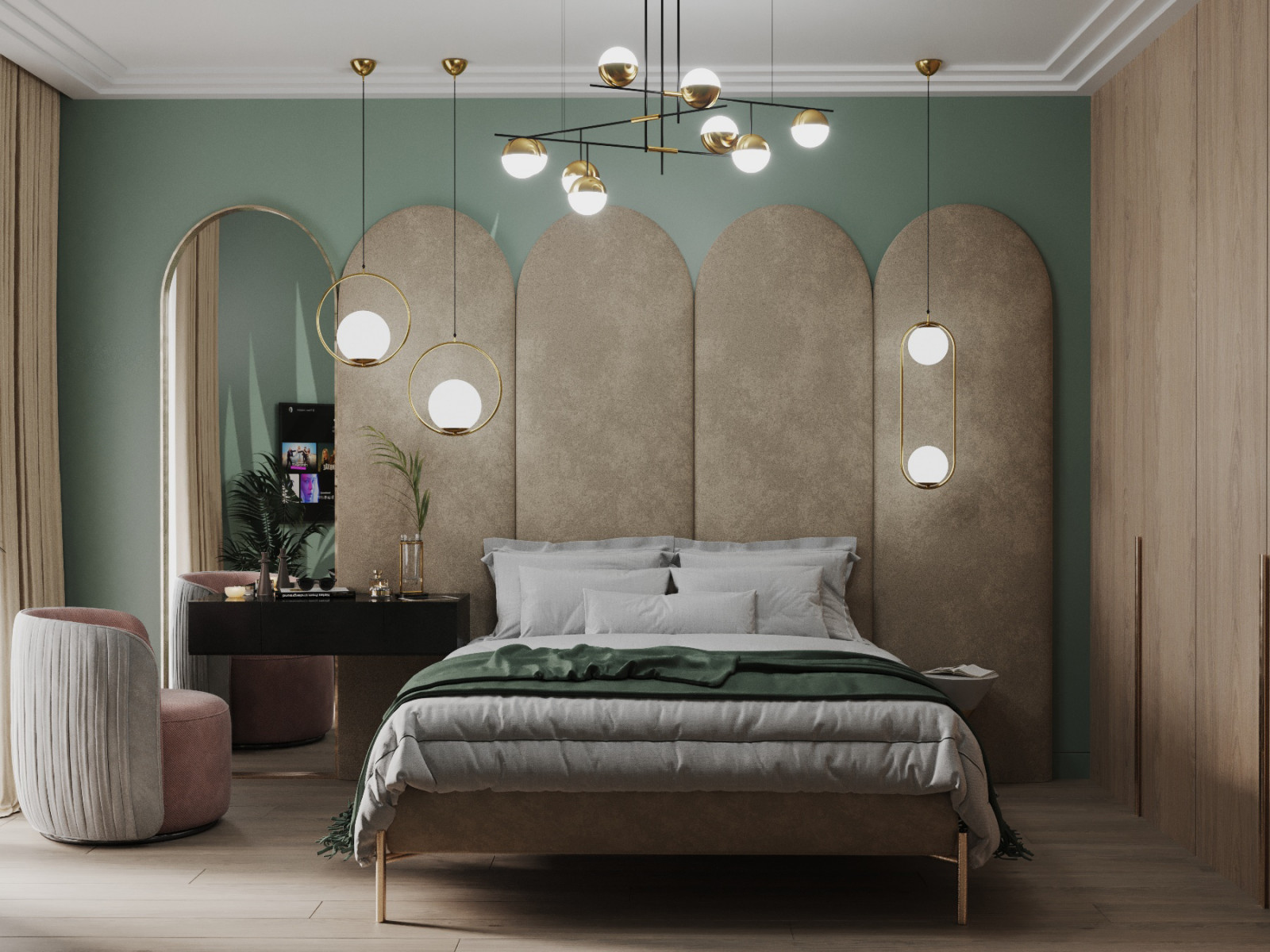 Интерьер 3-комнатной квартиры в ЖК Два ангела