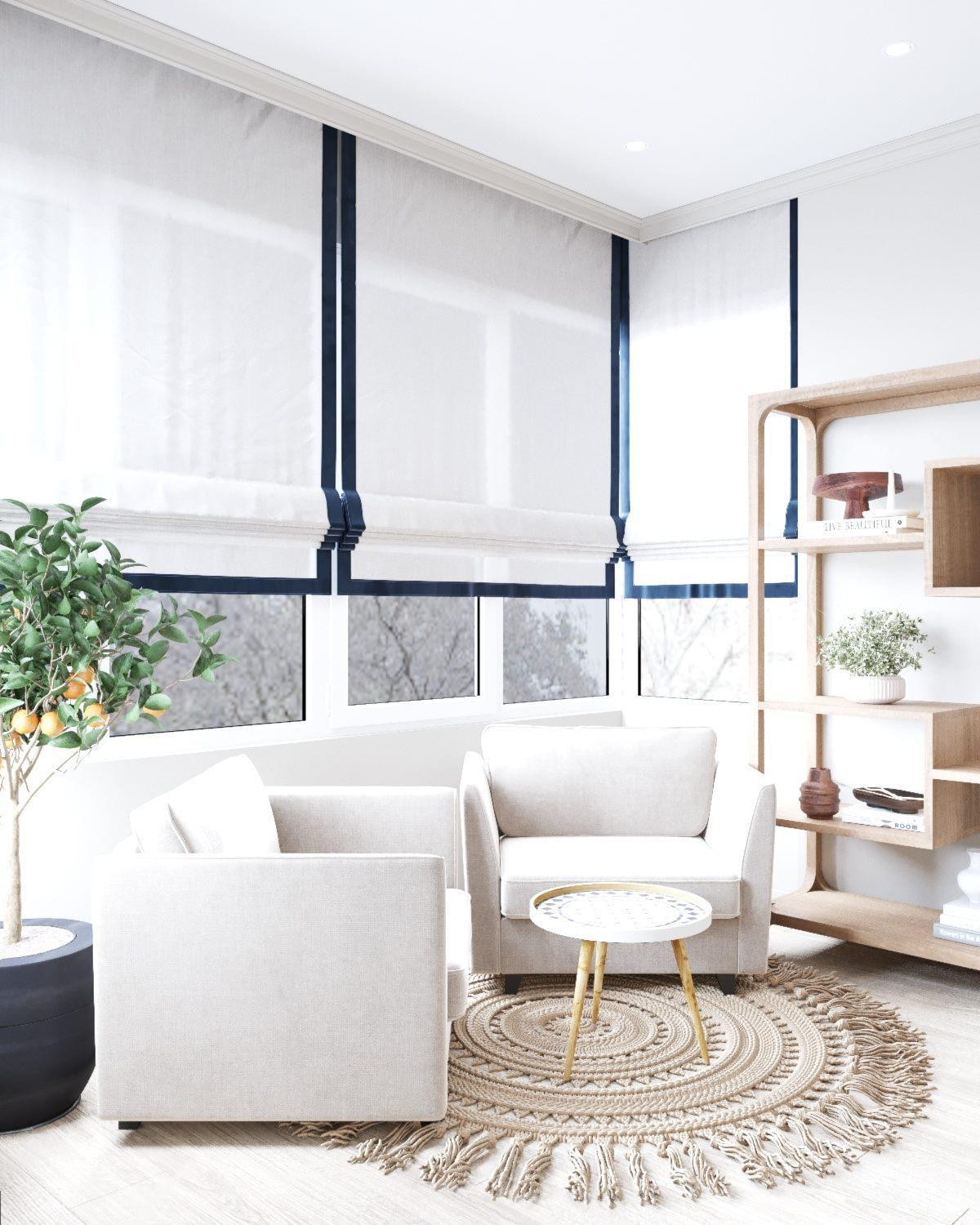 Яркая эклектичная квартира 85м2 в Новороссийске