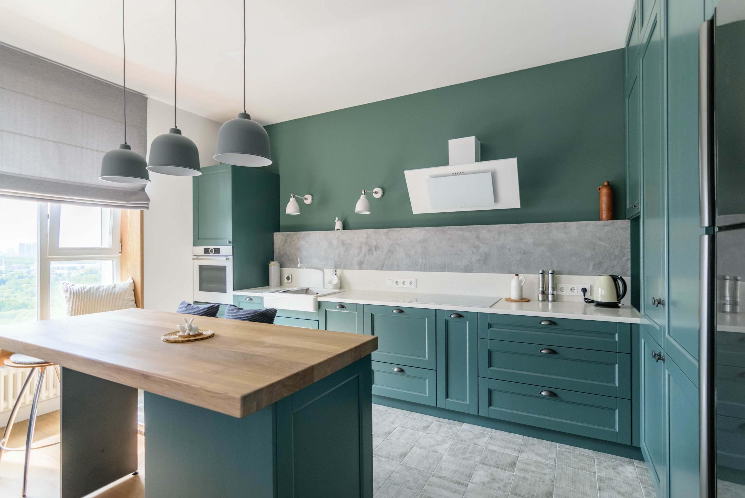 Фотоохота: Темно-зеленые стены — 21 идея