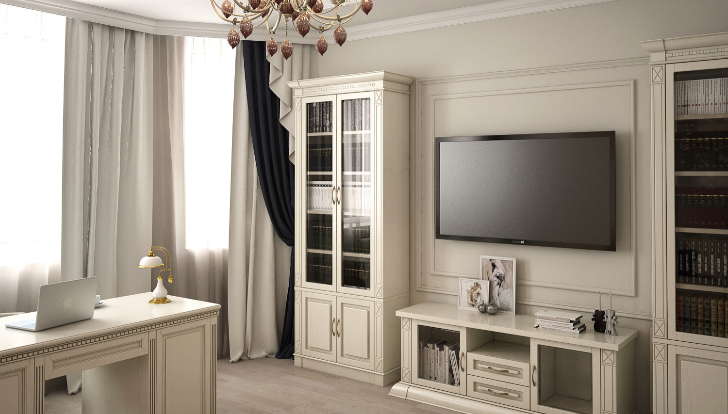 Дом в Ямном. Кабинет.