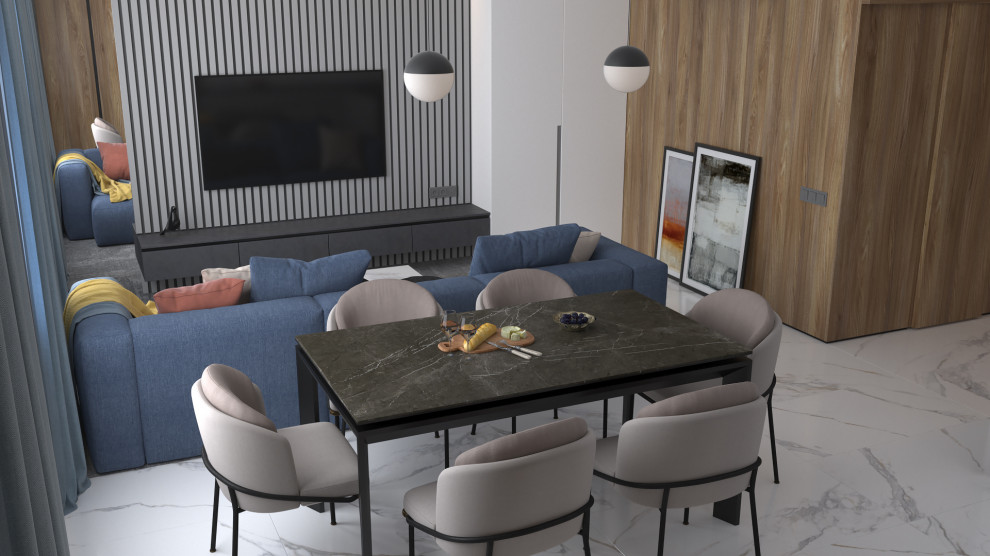 Дизайн проект квартиры в ЖК "Феникс" 140 кв.м.