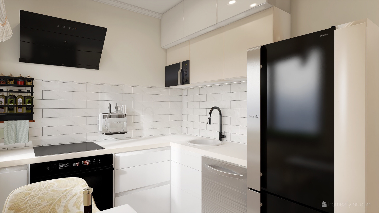 Обложка проекта: Визуализация 1-комнатной квартиры