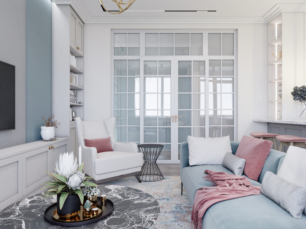 Квартира 77м2, современная классика