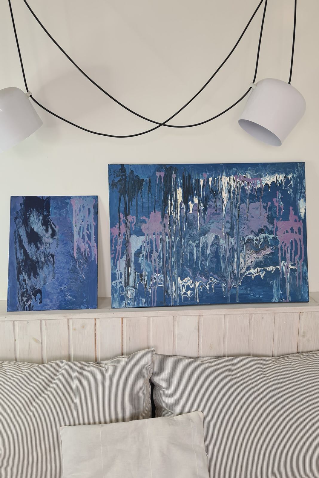 Обложка проекта: Картина абстракция синяя. ILLUSION