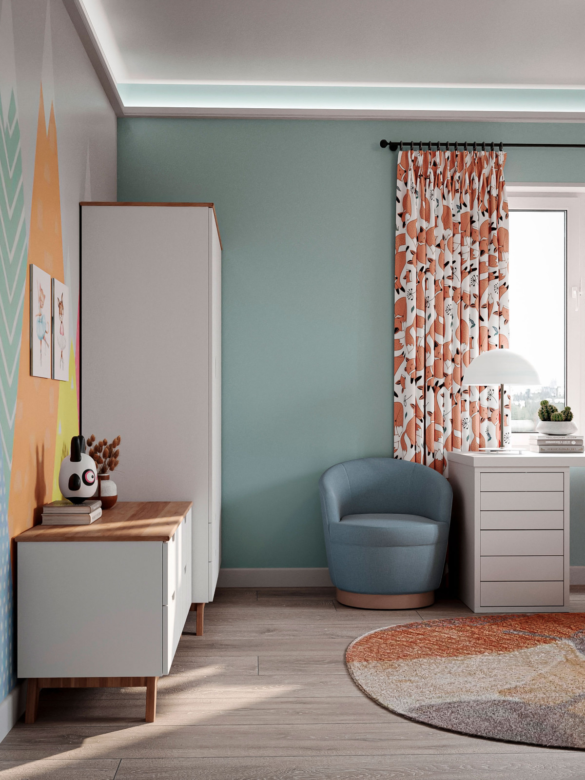 Двухэтажный дом для большой семьи