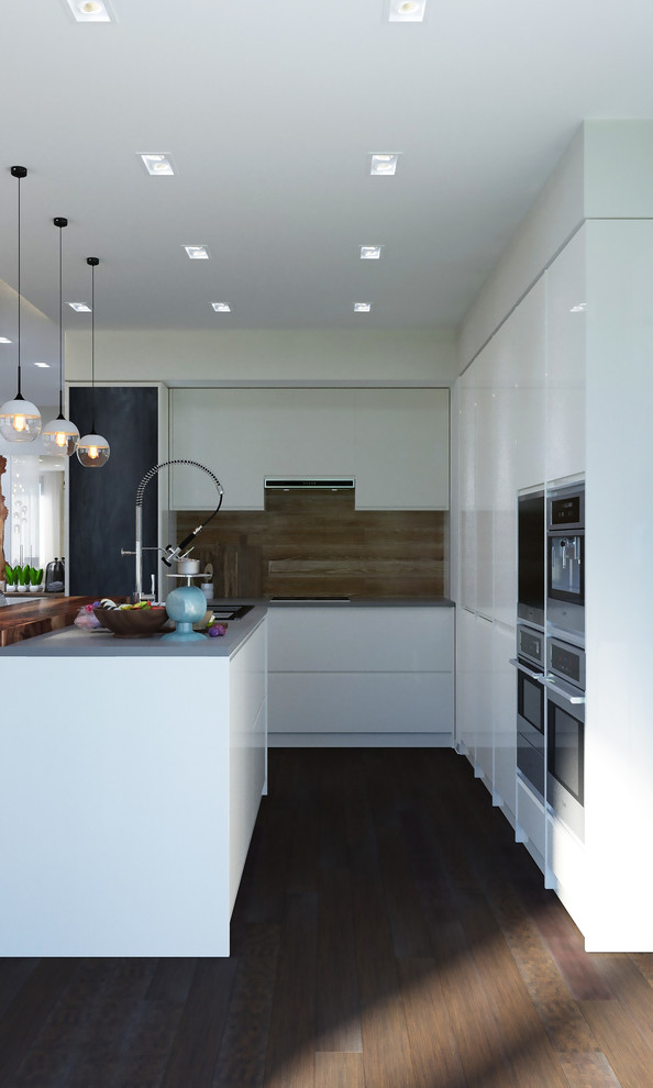 Квартира в современном стиле с элементами экостиля. Москва. 135 кв.м.