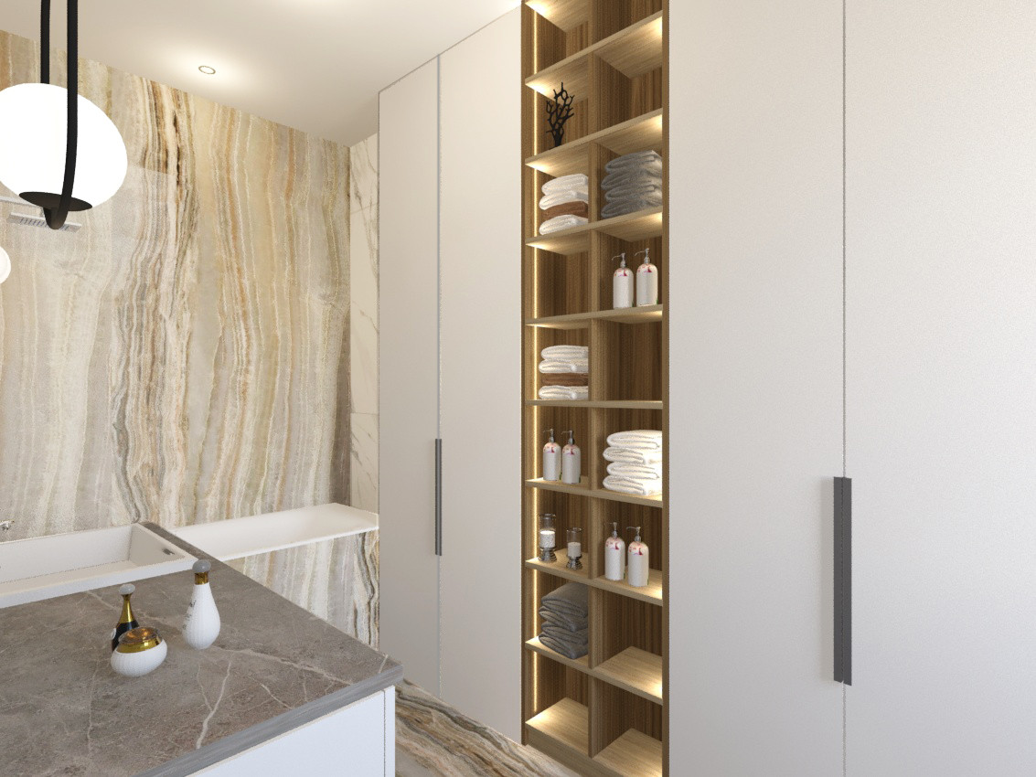 Квартира в современном стиле в ЖК "Хорошевский", санузел