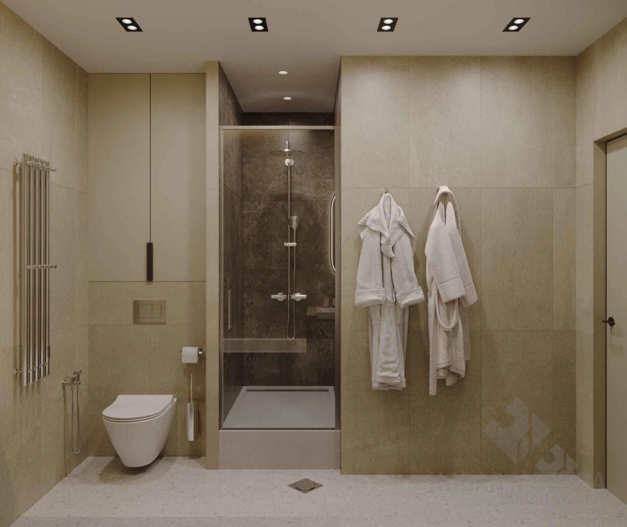 Дизайн-проект санузла 6,2 кв.м в квартире на Пестовском переулке