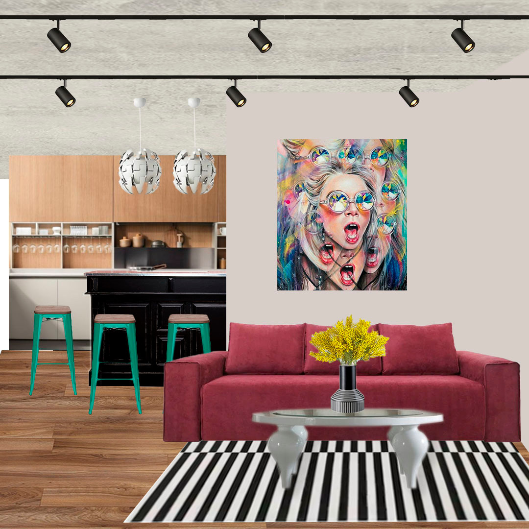 Обложка проекта: Гостинная Поп арт